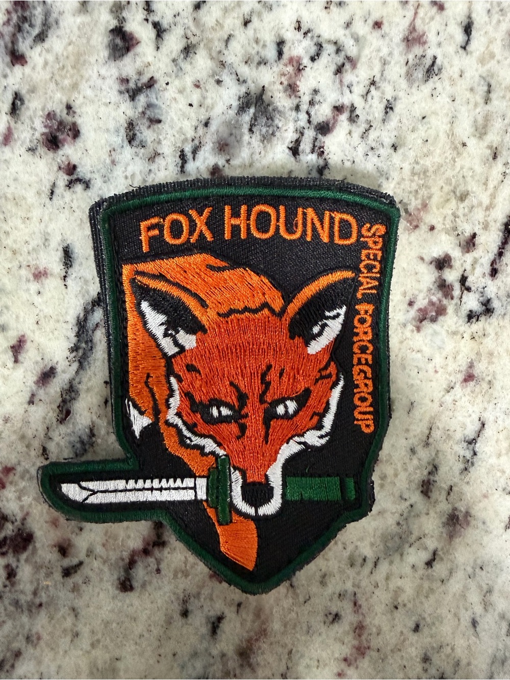 Metal Gear FOXHOUND Special Force Group Embroidered Patch MGS Kojima
